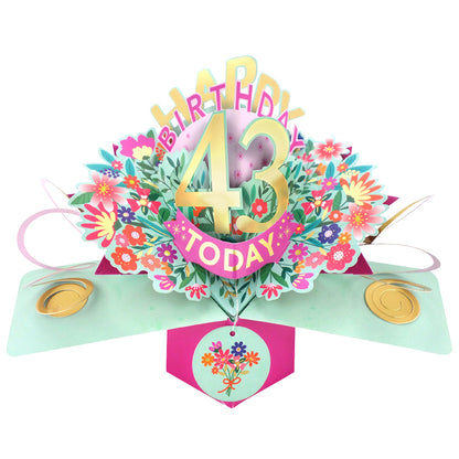 Happy 'Any Age' Birthday '10 To 109' Today Pop-Up Greeting Card for Her