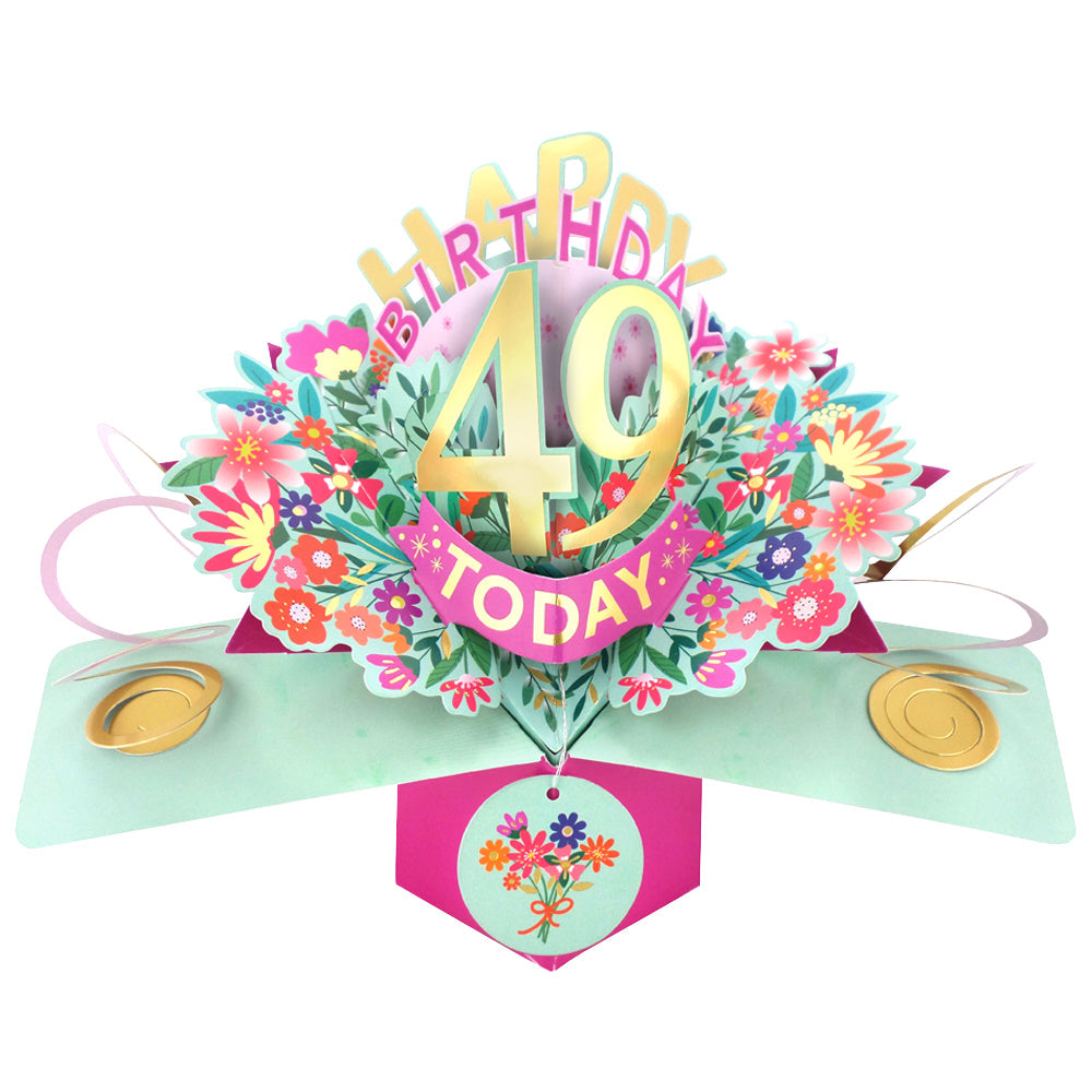 Happy 'Any Age' Birthday '10 To 109' Today Pop-Up Greeting Card for Her