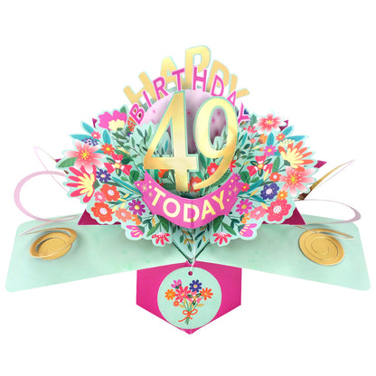 Happy 'Any Age' Birthday '10 To 109' Today Pop-Up Greeting Card for Her