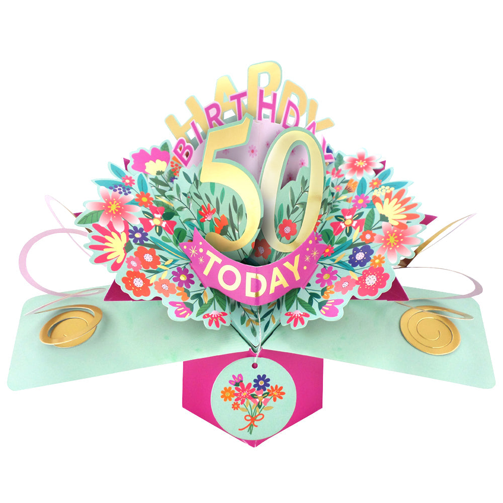 Happy 'Any Age' Birthday '10 To 109' Today Pop-Up Greeting Card for Her