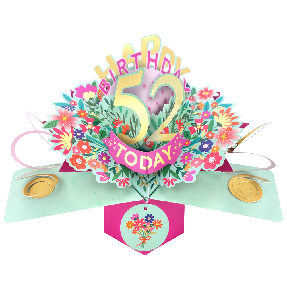 Happy 'Any Age' Birthday '10 To 109' Today Pop-Up Greeting Card for Her