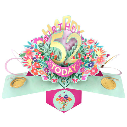 Happy 'Any Age' Birthday '10 To 109' Today Pop-Up Greeting Card for Her