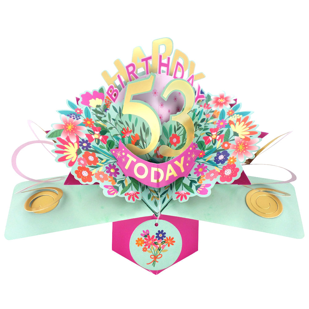 Happy 'Any Age' Birthday '10 To 109' Today Pop-Up Greeting Card for Her