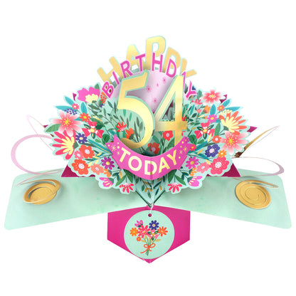 Happy 'Any Age' Birthday '10 To 109' Today Pop-Up Greeting Card for Her