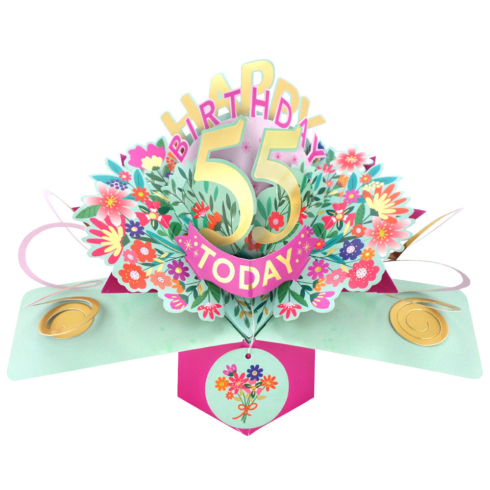 Happy 'Any Age' Birthday '10 To 109' Today Pop-Up Greeting Card for Her