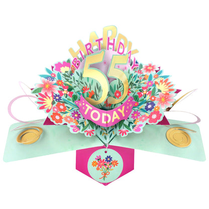 Happy 'Any Age' Birthday '10 To 109' Today Pop-Up Greeting Card for Her