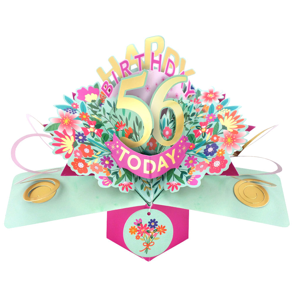 Happy 'Any Age' Birthday '10 To 109' Today Pop-Up Greeting Card for Her