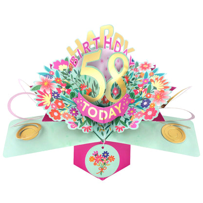 Happy 'Any Age' Birthday '10 To 109' Today Pop-Up Greeting Card for Her