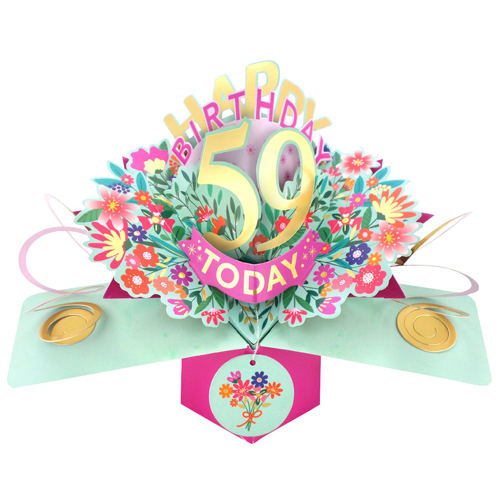 Happy 'Any Age' Birthday '10 To 109' Today Pop-Up Greeting Card for Her