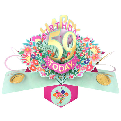 Happy 'Any Age' Birthday '10 To 109' Today Pop-Up Greeting Card for Her