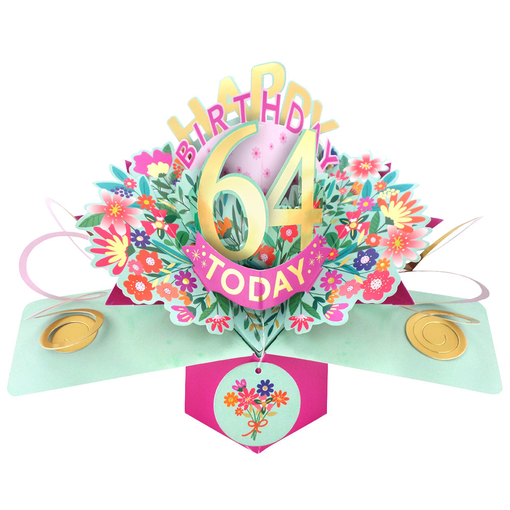 Happy 'Any Age' Birthday '10 To 109' Today Pop-Up Greeting Card for Her