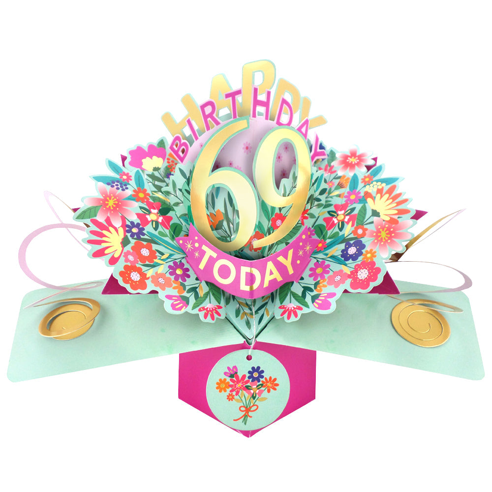 Happy 'Any Age' Birthday '10 To 109' Today Pop-Up Greeting Card for Her