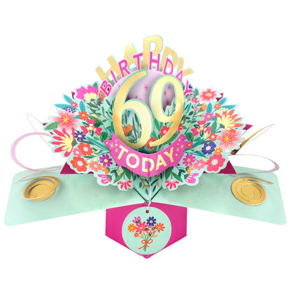 Happy 'Any Age' Birthday '10 To 109' Today Pop-Up Greeting Card for Her