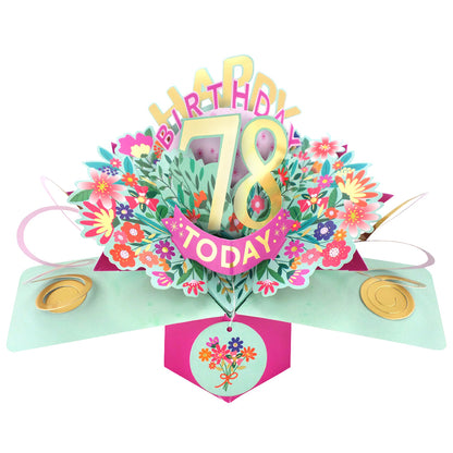 Happy 'Any Age' Birthday '10 To 109' Today Pop-Up Greeting Card for Her