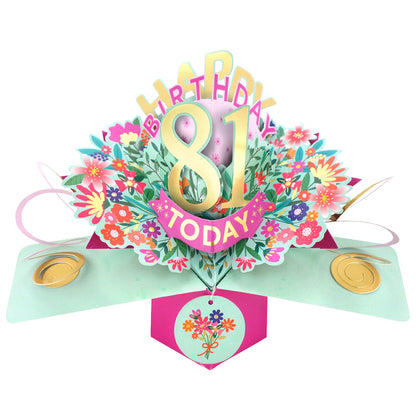 Happy 'Any Age' Birthday '10 To 109' Today Pop-Up Greeting Card for Her