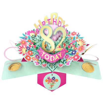 Happy 'Any Age' Birthday '10 To 109' Today Pop-Up Greeting Card for Her
