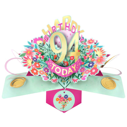Happy 'Any Age' Birthday '10 To 109' Today Pop-Up Greeting Card for Her