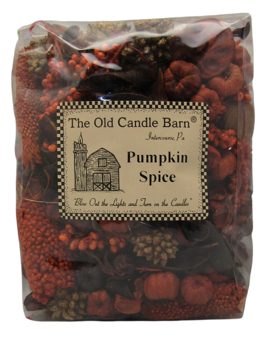 Old Candle Barn Pumpkin Spice Potpourri 4 Cup Bag - Perfect Fall Decoration or Bowl Filler - Beautiful Autumn Scent - anything4home