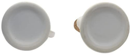 PD Home & Garden Ceramic Salt and Pepper Shaker Pitcher Set Rustic Farmhouse Vintage Kitchen and Table Decor White - anything4home