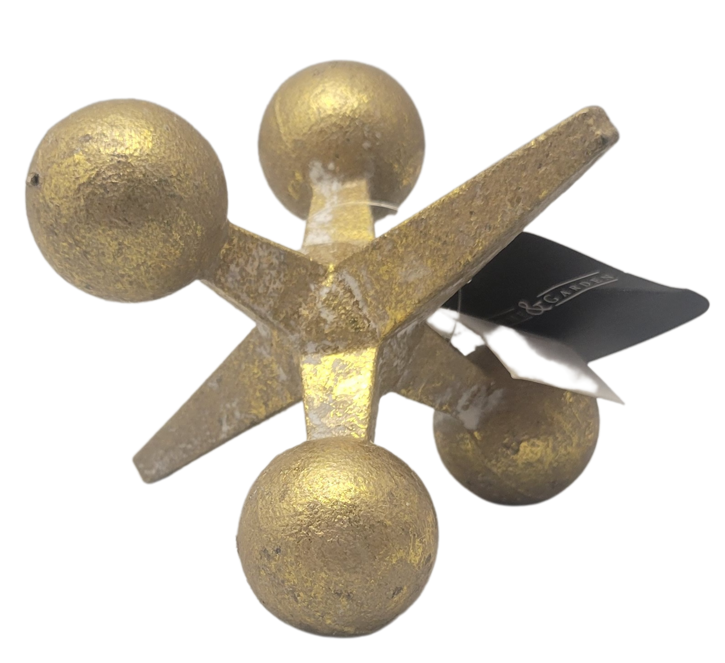 PD Home & Garden Gold Tone Jack. Perfect accent to go with a sphere or ball or other jax. - anything4home