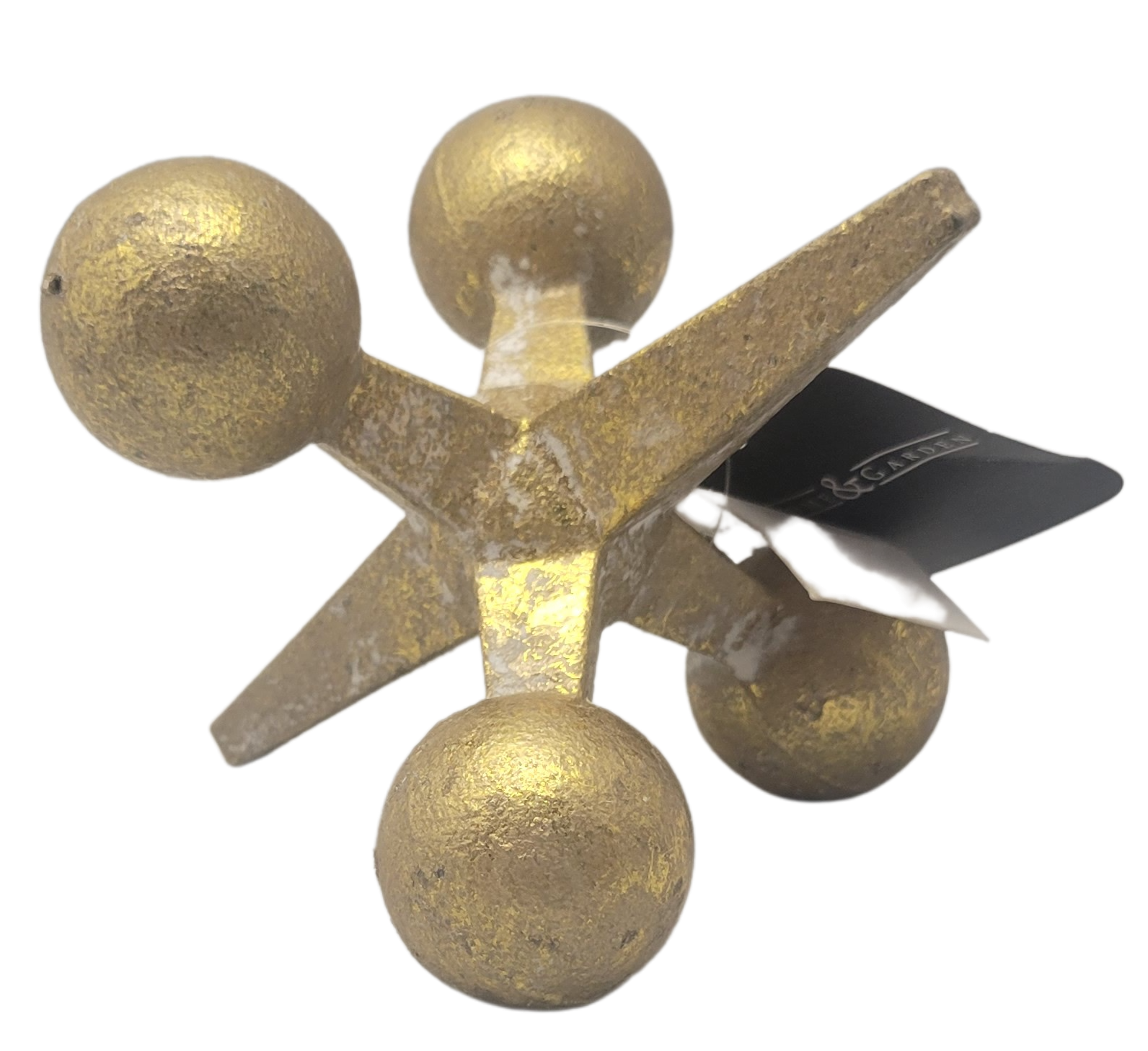 PD Home & Garden Gold Tone Jack. Perfect accent to go with a sphere or ball or other jax. - anything4home