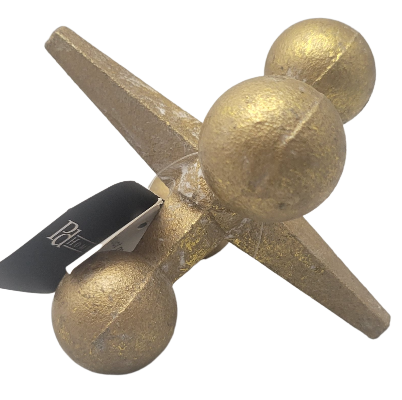PD Home & Garden Gold Tone Jack. Perfect accent to go with a sphere or ball or other jax. - anything4home