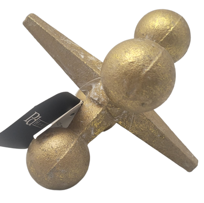 PD Home & Garden Gold Tone Jack. Perfect accent to go with a sphere or ball or other jax. - anything4home
