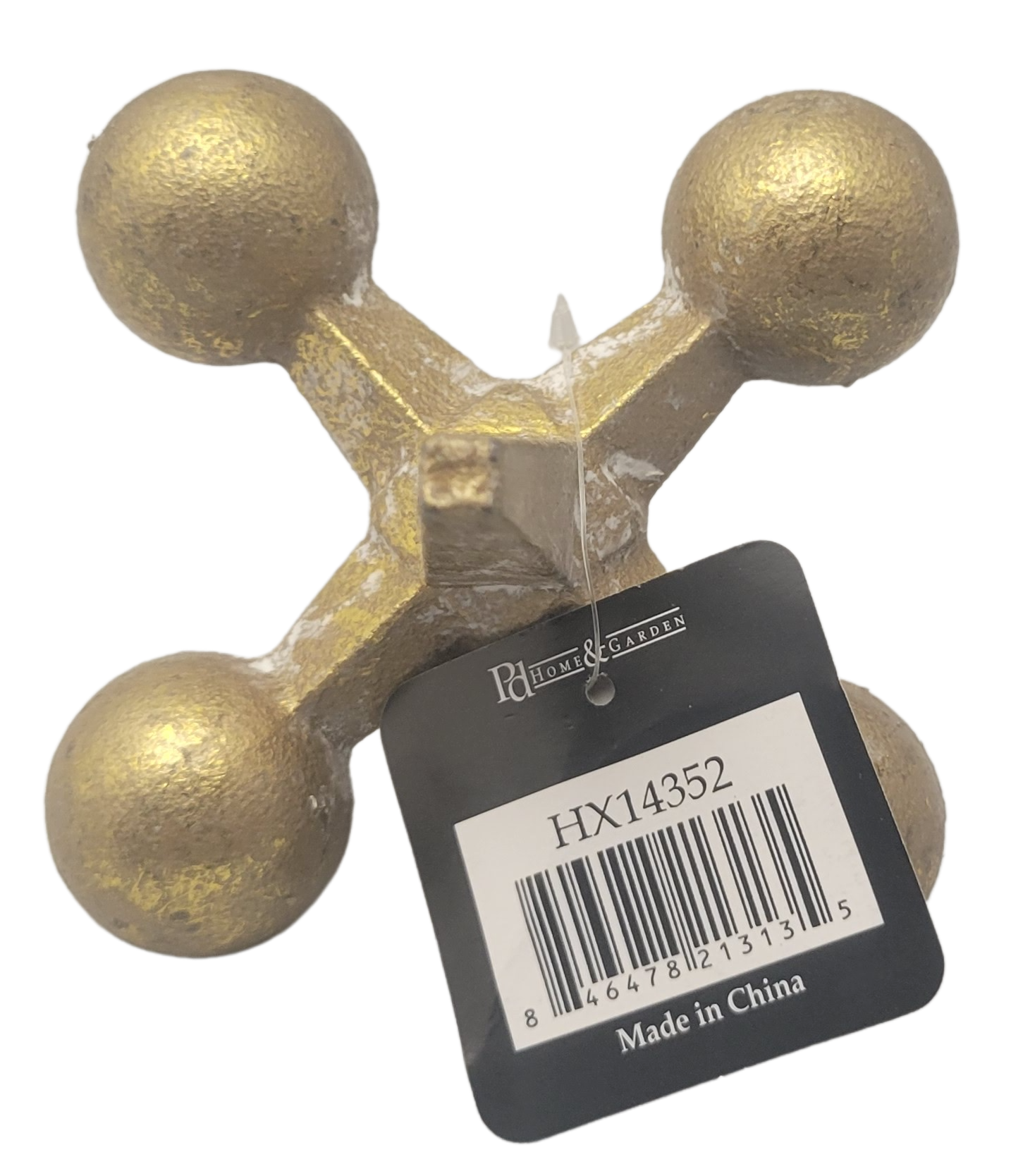 PD Home & Garden Gold Tone Jack. Perfect accent to go with a sphere or ball or other jax. - anything4home
