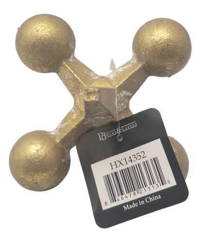 PD Home & Garden Gold Tone Jack. Perfect accent to go with a sphere or ball or other jax. - anything4home