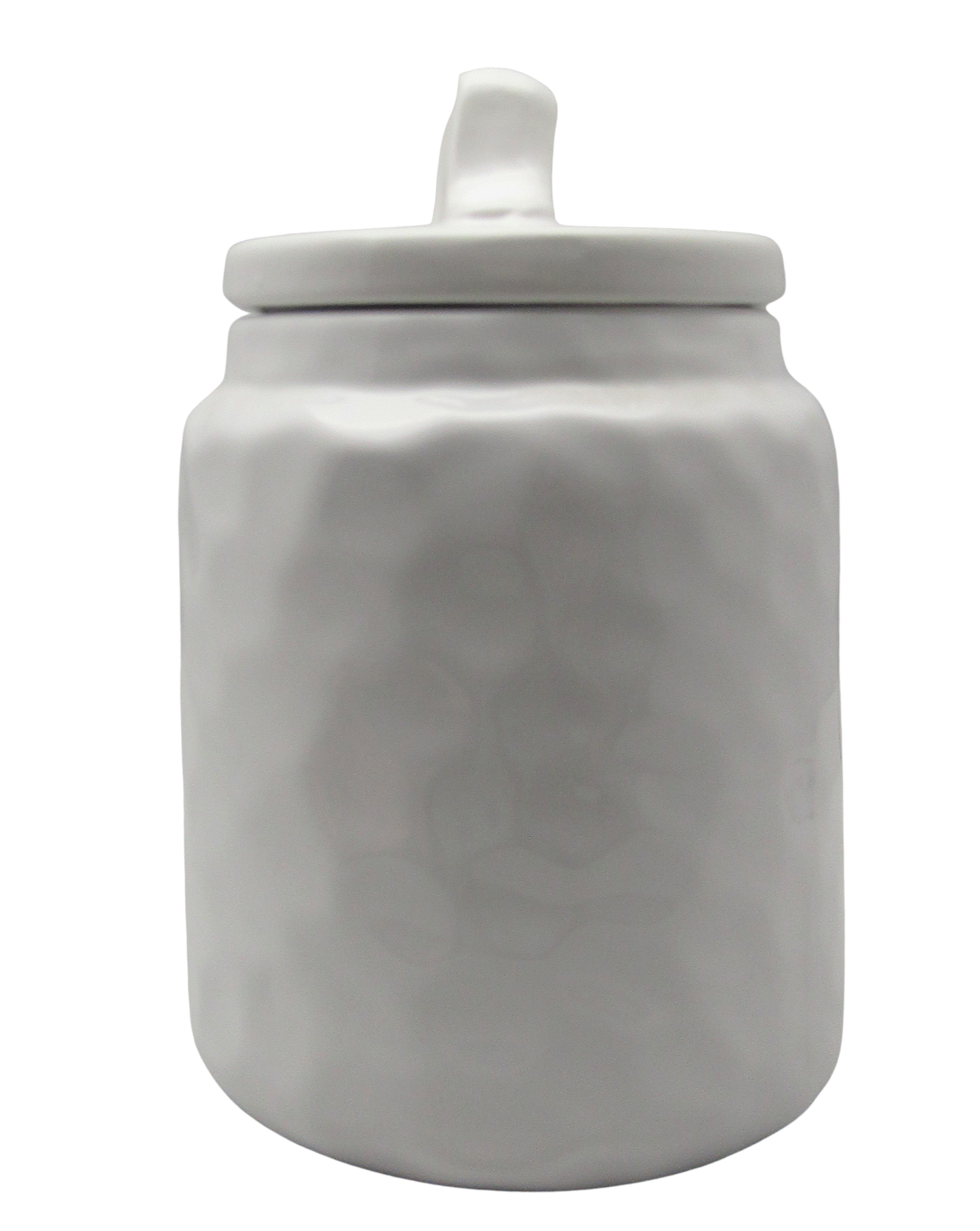 PD Home & Garden White Ceramic Rustic Retro Vintage Farmhouse Coffee Canister Keeper 64oz or 8 cups, A Jar thats Easy to Clean - anything4home
