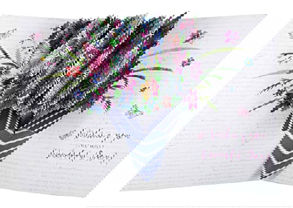 Pop Out Birthday Just for you on your Birthday. Have a wonderful day! Card Just WOW! Pop Up 3D Jumbo Extra Large Greeting Card WOW003 - anything4home