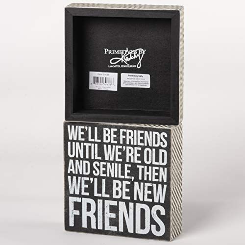 Primitives by Kathy Classic Box Sign, New Friends (30638) - anything4home
