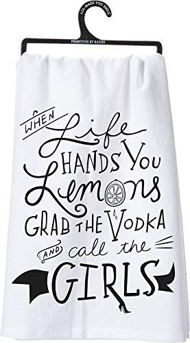 Primitives by Kathy LOL Made You Smile Dish Towel - anything4home