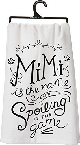 Primitives by Kathy LOL Made You Smile Dish Towel, 28" x 28", Mimi is The NAM - anything4home