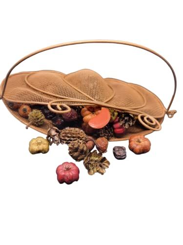 Pumpkin Spice Potpourri Pumpkin Shaped Hanging Mesh Basket - anything4home