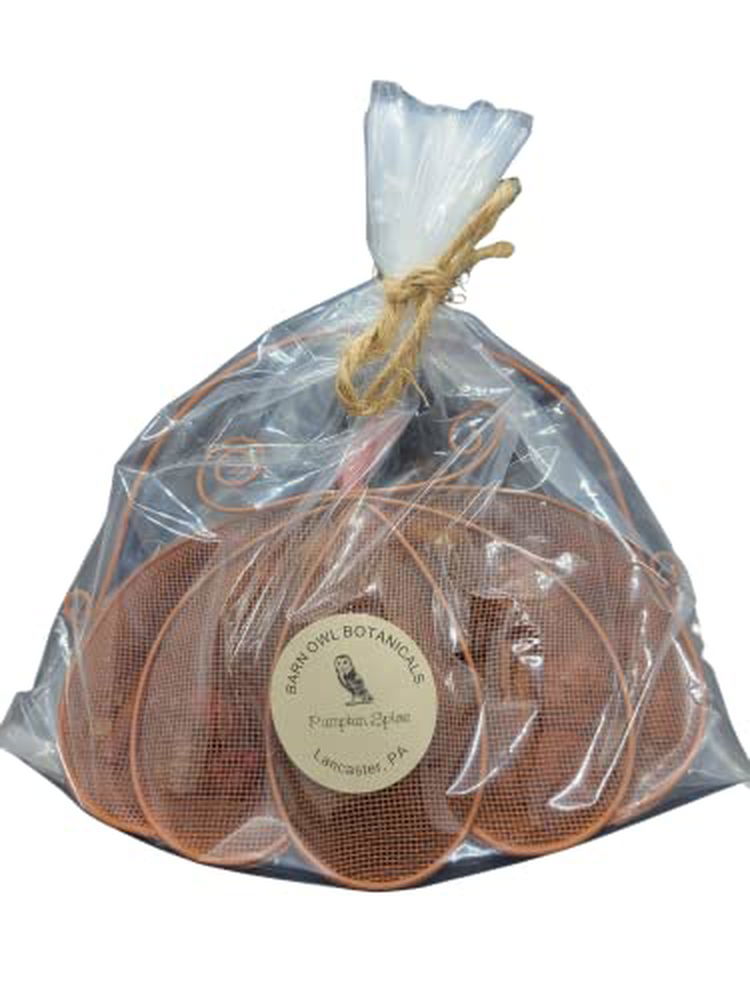 Pumpkin Spice Potpourri Pumpkin Shaped Hanging Mesh Basket - anything4home