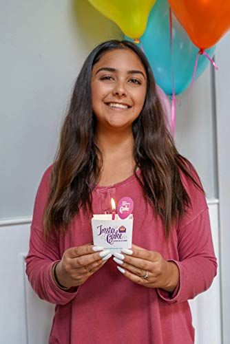 InstaCake Celebration Cake Kit for Birthdays, Party Bags, Team/Workplace Events and More Vanilla Confetti 1-Pack - anything4home