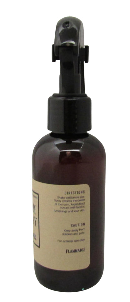Shoots, Roots & Leather Boots Patchouli Room Spray in a brown bottle for a fragrant home atmosphere