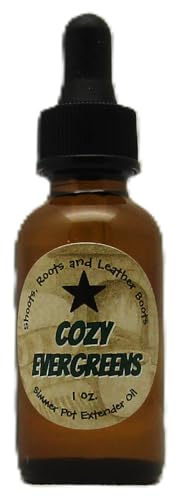 Shoots, Roots & Leather Boots Cozy Evergreens 1 oz bottle of pine scent simmer oil