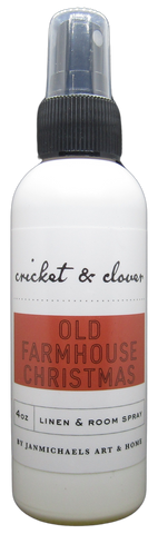 Cricket & Clover Old Farmhouse Christmas holiday potpourri room spray