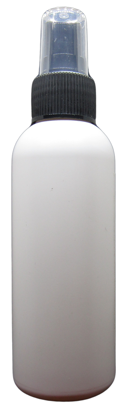 Cricket and Clover holiday scented home spray in white plastic bottle with black ribbed sprayer and clear cap