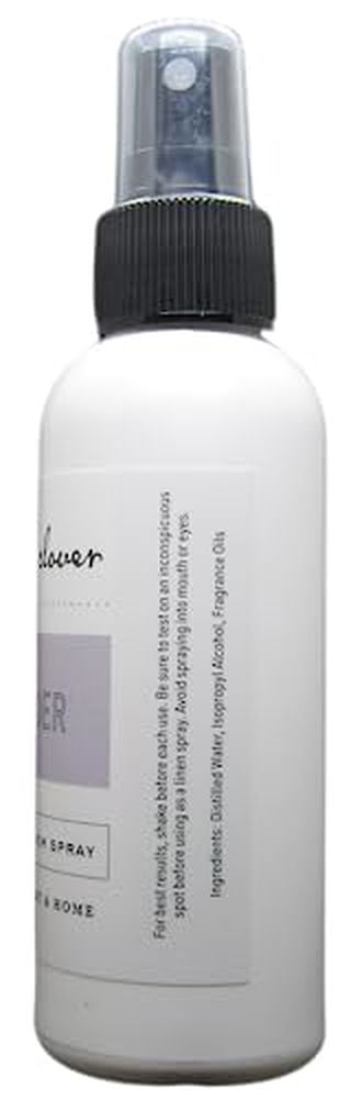 Cricket & Clover room spray in a sleek white bottle with a refreshing scent for home ambiance