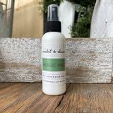 Cricket & Clover room spray in fresh green scent, perfect for home fragrance and ambiance.