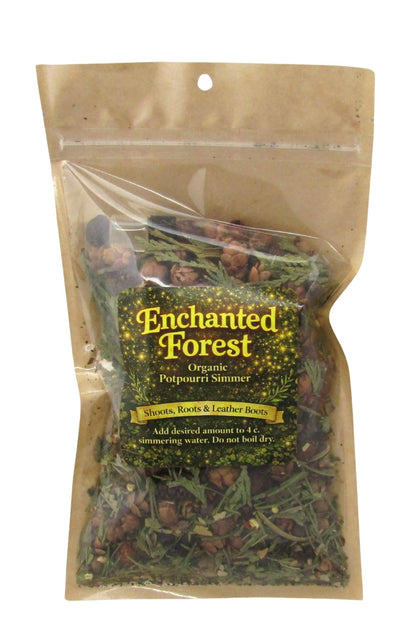 Shoots, Roots & Leather Boots Enchanted Forest Simmer Potpourri in a resealable bag for natural fragrance