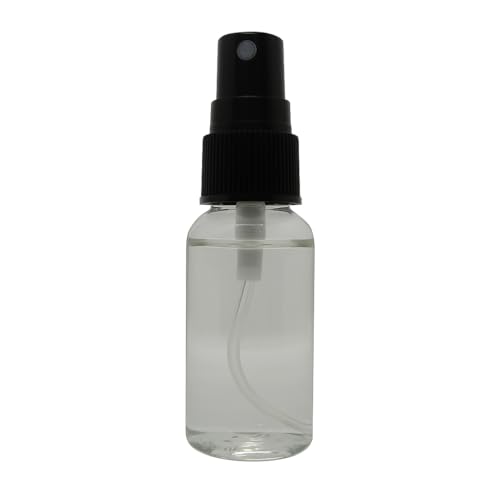 Clear spray bottle with black nozzle for Honeysuckle potpourri refresher spray by Shoots Roots and Leather Boots