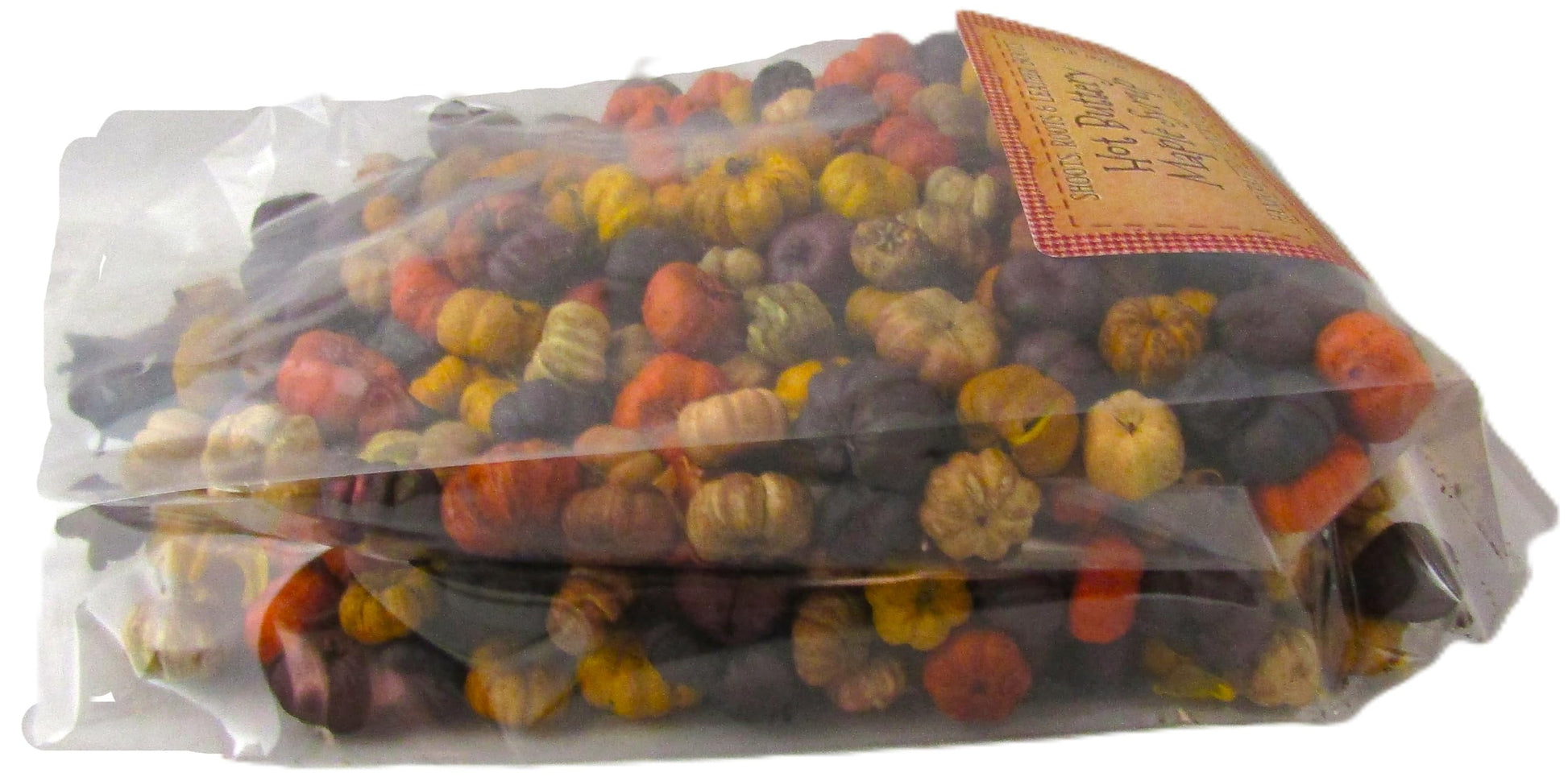 Shoots Roots and Leather Boots Maple Syrup Potpourri bag of autumn mini pumpkins and dried berries for home fragrance