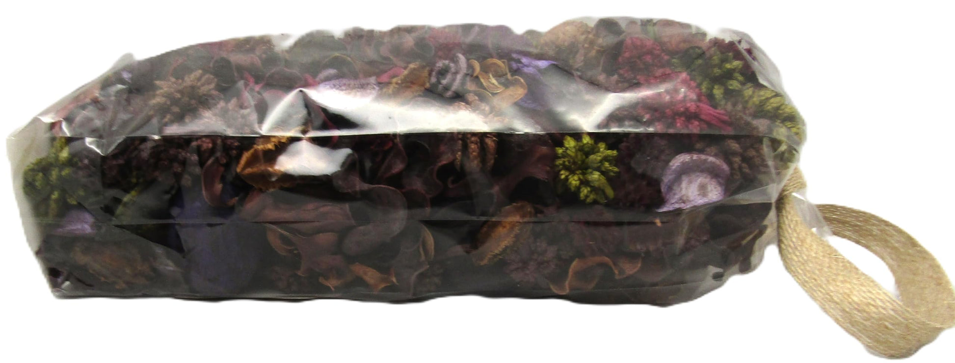 Shoots Roots and Leather Boots Bowl Filler Potpourri in clear bag with natural elements and hanging loop