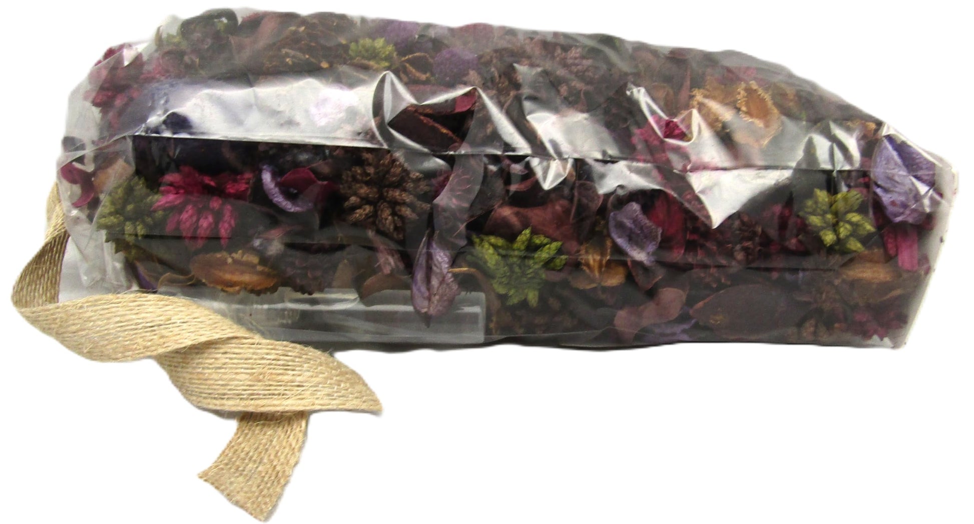 Shoots Roots and Leather Boots Bowl Filler Potpourri in clear packaging with natural dried flowers and decorative elements