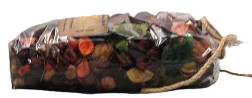 Juicy peach potpourri bag filled with colorful dried fruit and natural accents for home fragrance
