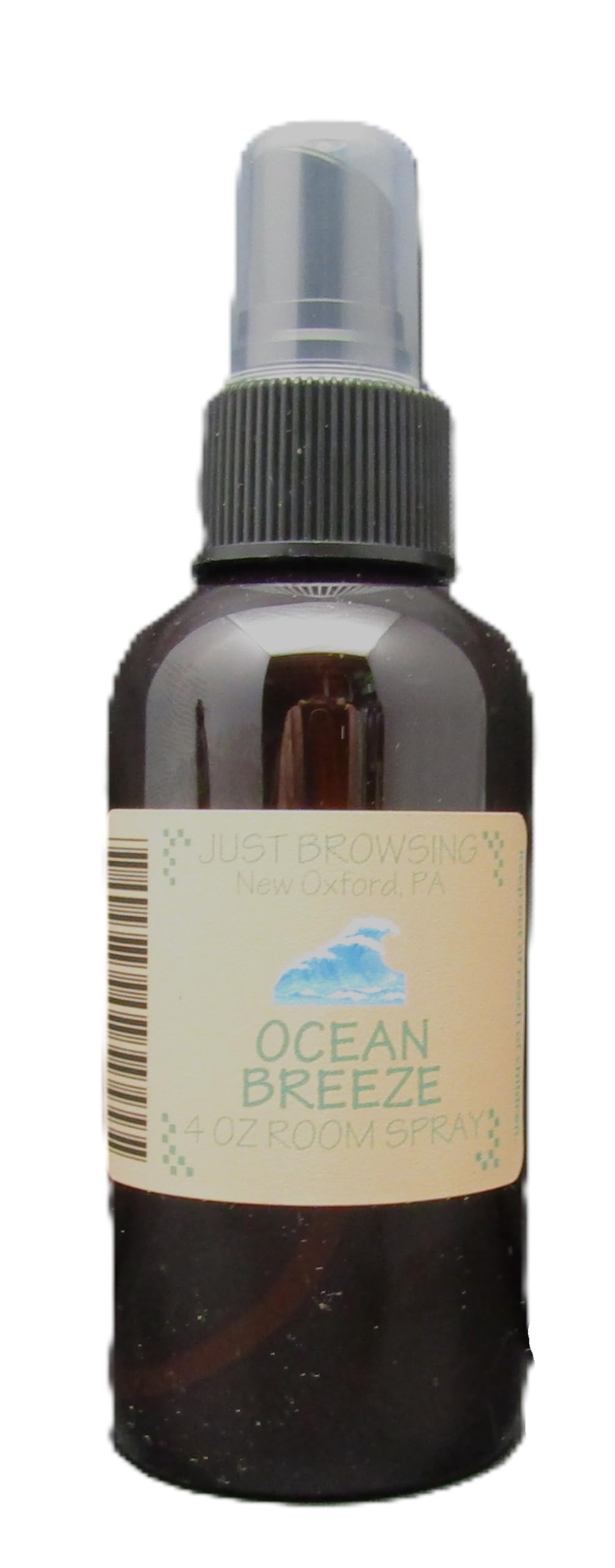 Just Browsing Orange Clove Room Spray in a clear bottle for refreshing home fragrance